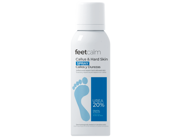 Feetcalm Callus & Hard Skin Spray 20% Urea. Trade Pack of 2