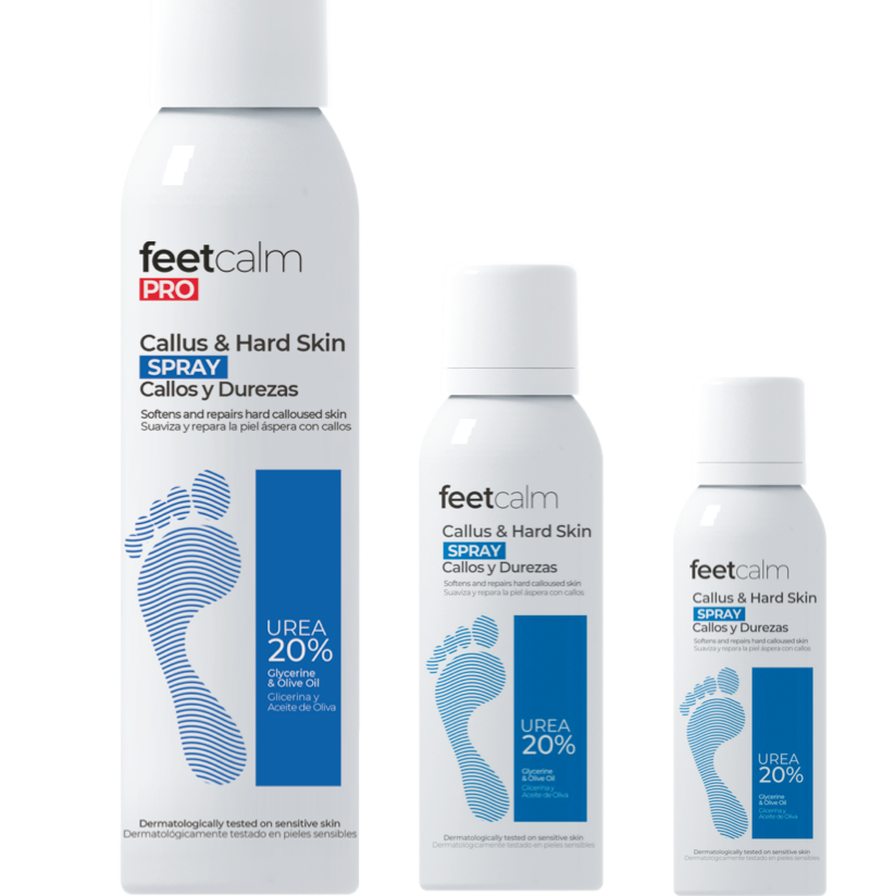 Feetcalm Callus & Hard Skin Spray 20% Urea.