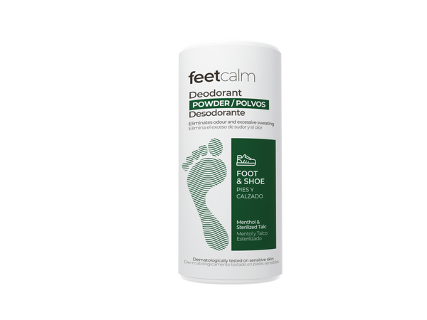 Feetcalm Deodrant Powder 100 grams. Pack of 2