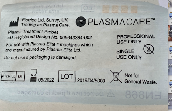 Plasma Probes .44mm Pack of 10, disposable, one use, sterilised Probes. Fits most screw in devices