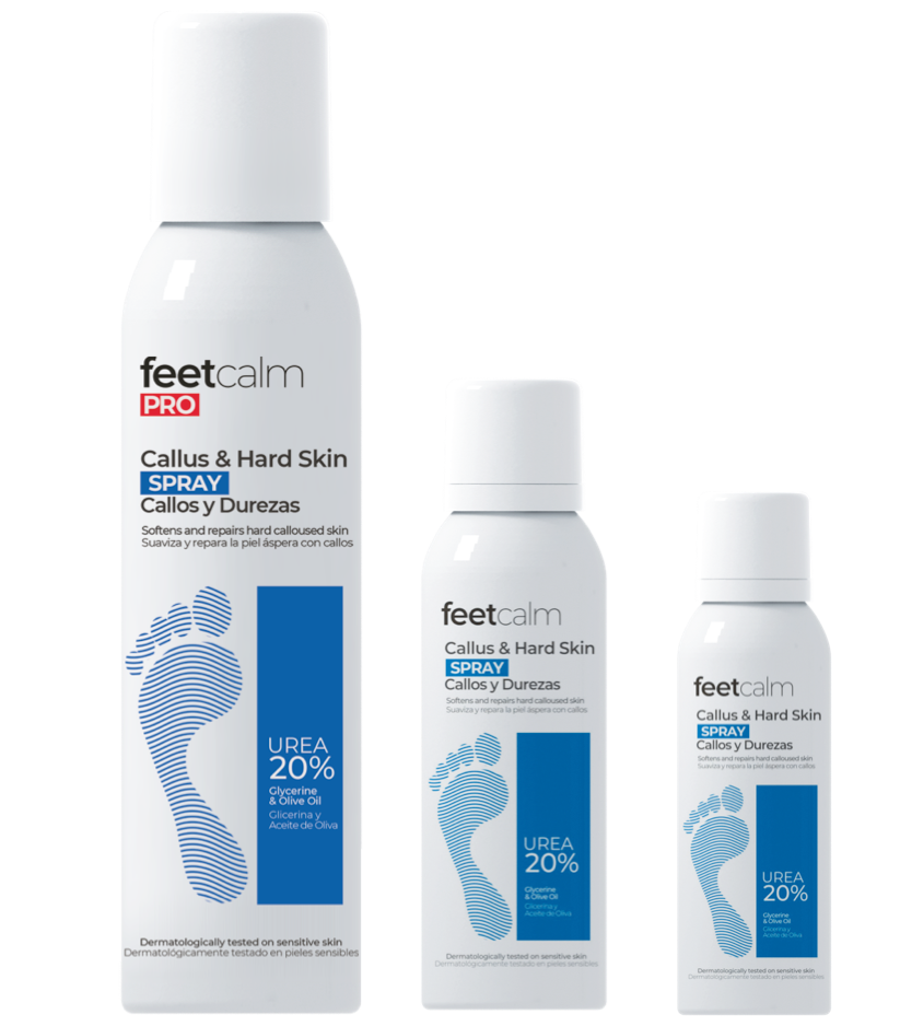 Feetcalm Callus & Hard Skin Spray 20% Urea.