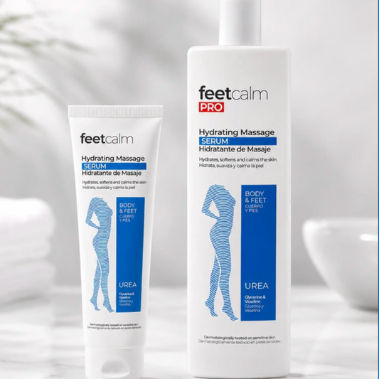 Feetcalm Hydrating Massage Serum 125 ml and 500 ml