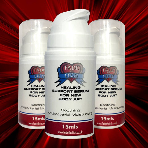 Fade the Itch. Tattoo aftercare