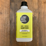 Organic Hand and Surface Refillable Sanitiser Trade Only  ex vat
