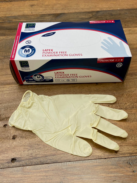 Disposable Gloves  latex 100. Only £4.99 a box